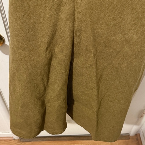 Eileen Fisher Olive Green Midi Skirt - Picture 8 of 15